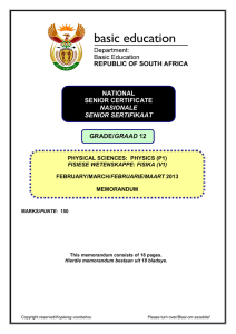 national senior certificate nasionale senior sertifikaat grade/graad 12