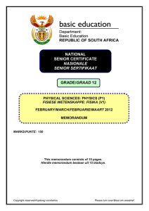 national senior certificate nasionale senior sertifikaat grade/graad 12