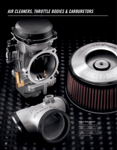 AIR CLEAnERS, thRottLE boDIES - Harley