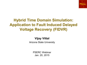 Application to Fault Induced Delayed Voltage Recovery