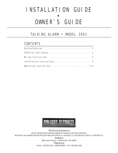 installation guide • owner`s guide