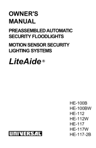 LiteAide - Universal Security Instruments