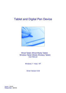Tablet and Digital Pen Device