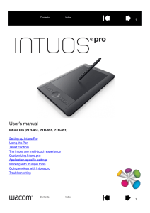 Intuos Pro User`s Manual