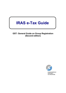 GST: General Guide on Group Registration