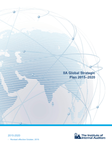 IIA Global Strategic Plan 2015–2020 - The Institute of Internal Auditors