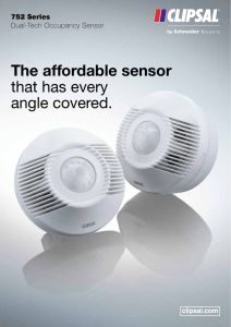 752 Series Dual-Tech Occupancy Sensor. The affordable sensor