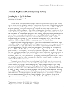 Human Rights and Contemporary Slavery