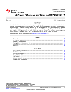 Software I2C Master and Slave on