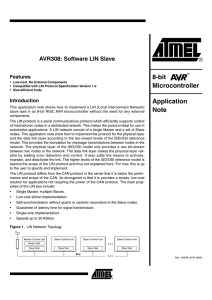 AVR308: Software LIN Slave