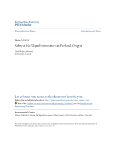 Safety at Half-Signal Intersections in Portland, Oregon