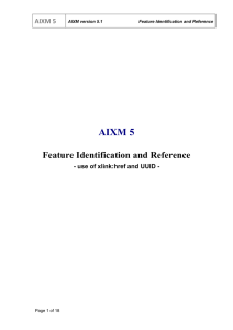 AIXM Feature Identification and Reference (version 1.0)