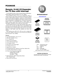 PCA9655E - Remote 16-bit I/O Expander