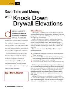 with Knock Down Drywall Elevations