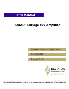 quad h-bridge 40v amplifier