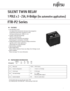 thumbnail image 2 of Fujitsu FBR57ND24-W Automotive Relay – 24V 20A SPST, 6 Pin, General Purpose, 1pc 2 of 3