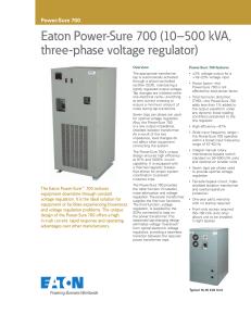 Eaton Power-Sure 700 (10–500 kVA, three