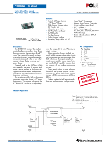 PTH03050: 6 A, 3.3-V Input Non-Isolated Power Module with Auto