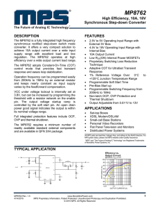 MP8762 - Monolithic Power System