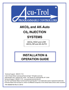 AKC02 and AK-Auto C02 INJECTION SYSTEMS