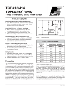 TOP412, 414 - Power Integrations