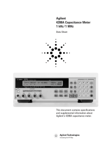 Agilent 4288A Capacitance Meter 1 kHz/1 MHz