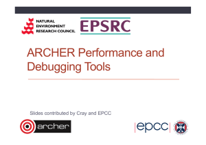 ARCHER Performance and Debugging Tools