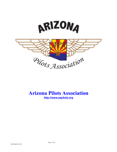 APA Newsletter - Arizona Pilot`s Association