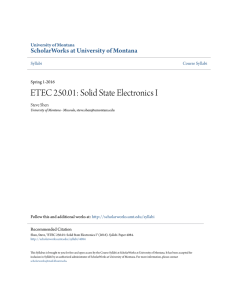 ETEC 250.01: Solid State Electronics I - ScholarWorks