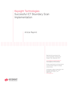 Keysight Technologies Successful ICT Boundary Scan Implementation
