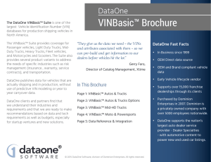 VINBasic - DataOne Software