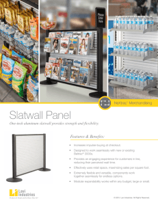 Slatwall Panel - Lavi Industries