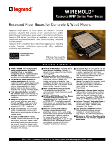 Resource RFB Series Floor Boxes