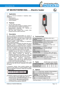 CP MICROTHERM DNA……Electric heater - Bright