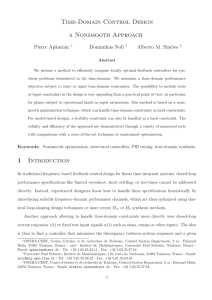 Time-Domain Control Design a Nonsmooth Approach 1 Introduction