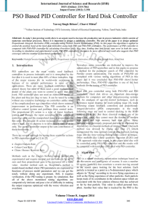 PSO Based PID Controller for Hard Disk Controller