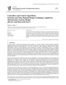 Controllers and Control Algorithms: Selection and Time Domain