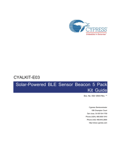 Solar-Powered BLE Sensor Beacon 5 Pack Kit Guide