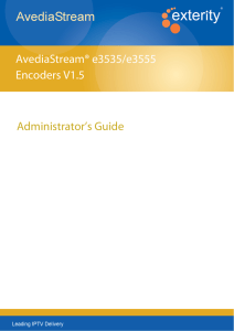 AvediaStream e35xx Admin Guide.book