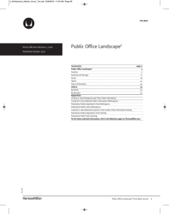 Price Book: Public Office Landscape