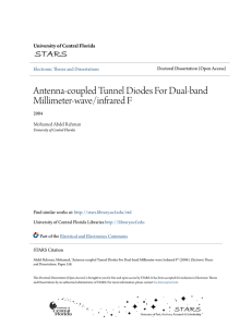 Antenna-coupled Tunnel Diodes For Dual-band Millimeter