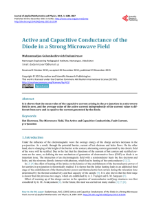 Active and Capacitive Conductance of the Diode in a Strong