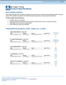 Bair Hugger® Therapy Product Specifications 602381B