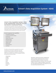 Avtron`s Data Acquisition System–ADAS