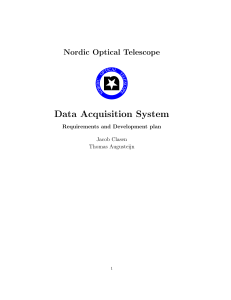 Data Acquisition System - Nordic Optical Telescope