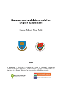 Measurement and data acquisition English supplement