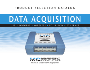 Measurement Computing Data Acquisition Product Selection Catalog