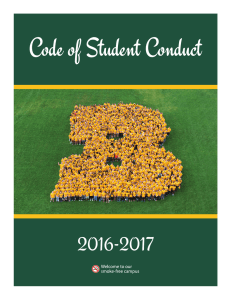 Code of Student Conduct - The College at Brockport