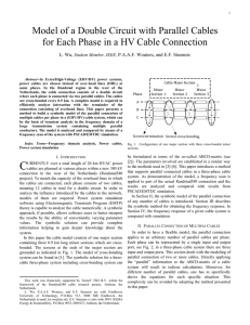 Model of a Double Circuit with Parallel Cables for Each Phase in a