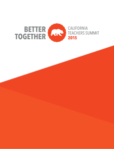Resource Handbook - California Teachers Summit